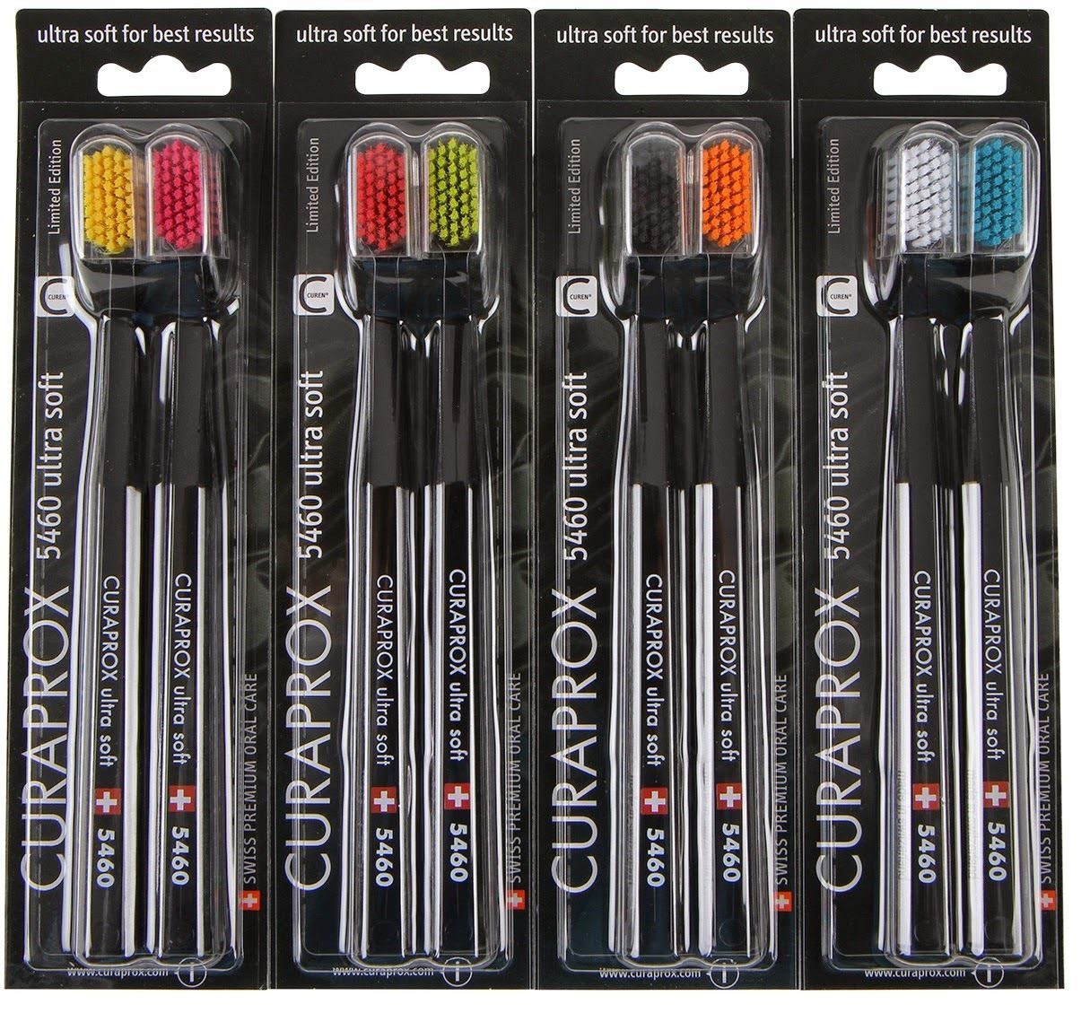 Curaprox CS 5460 BLACK Duo Pack Ultra Soft Toothbrush limited edition