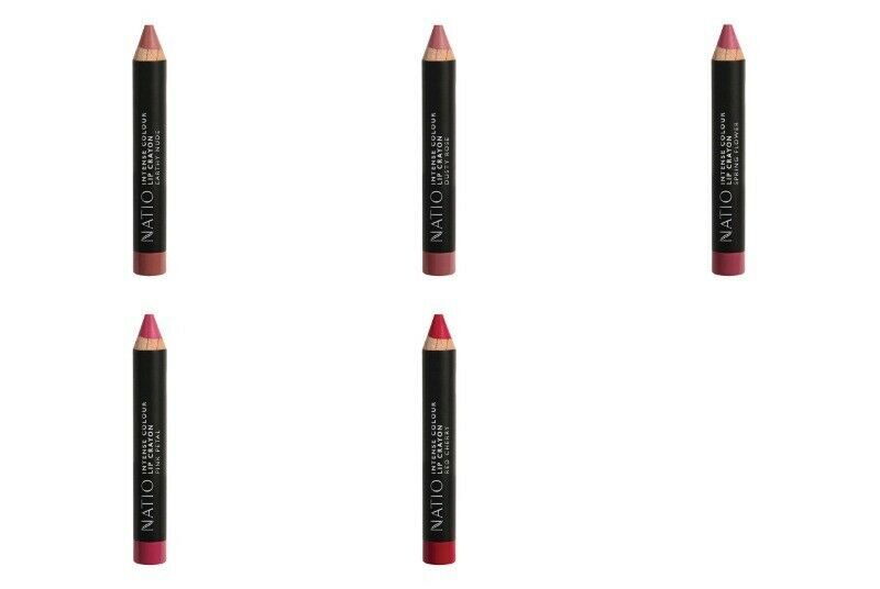 Natio Intense Colour Lip Crayon Lipstick Hydrating Formula Various Colour