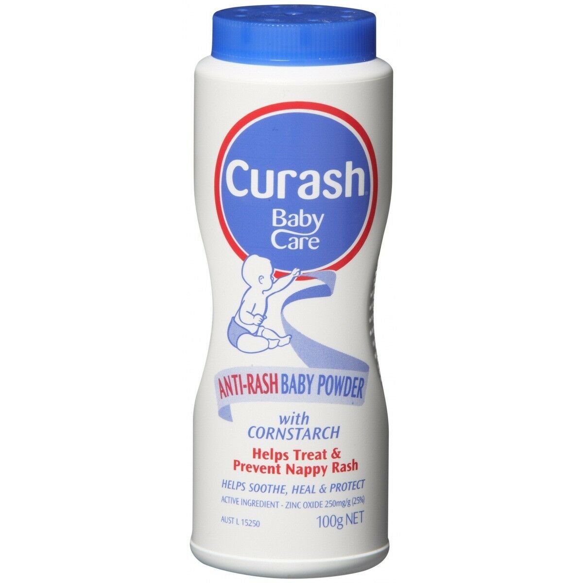 Curash Baby Powder 100G Helps Treat And Prevent Nappy Rash.