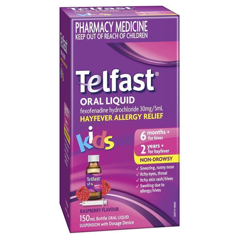 Telfast Hayfever Allergy Relief Kids Antihistamine Liquid NonDrowsy