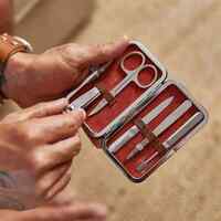 Annabel Trends Gentleman Travel Manicure Kit Vegan Leather Travel Case