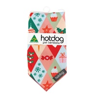 Annabel Trends Hot Dog - Bandana - Cotton - Christmas Harlequin