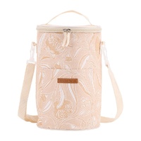 Annabel Trends Picnic Cooler Bag - Tall Barrel - Trailing Natives Tan