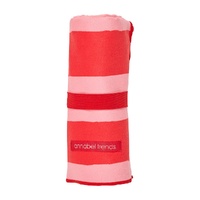 Annabel Trends Sand Free Towel - Red Stripe