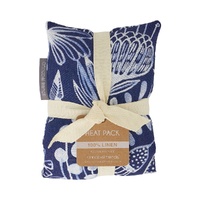 Annabel Trends Heat Pillow - Linen - Navy Natives