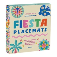 Annabel Trends Cork Backed Placemat - Fiesta 6pc