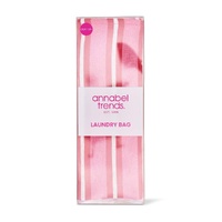 Annabel Trends Laundry Bag - Cotton - Red & Pink Stripe
