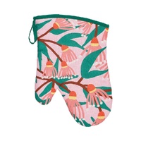 Annabel Trends Oven Mitt - Single - Linen - Blossom Branches