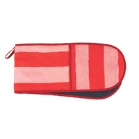 Annabel Trends Double Oven Mitt - Linen - Red Stripe