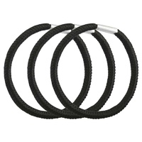 Lady Jayne BLACK THICK ELASTICS - PK 12