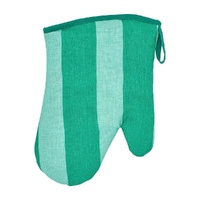 Annabel Trends Oven Mitt - Single - Cotton - Green Stripe