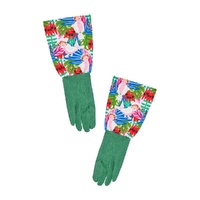 Annabel Trends Long Sleeve Garden Gloves - Cotton - Pink Cockatoo