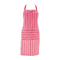 Annabel Trends Apron - Cotton - Red & Pink Stripe