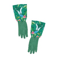 Annabel Trends Long Sleeve Garden Gloves - Linen Cotton - Gum Blossom