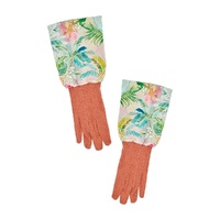 Annabel Trends Long Sleeve Garden Gloves - Linen Cotton - Tiki Island