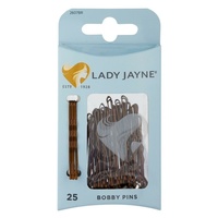 Lady Jayne Bobby Pins, Brown, 4.5 cm, Pk25