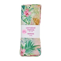 Annabel Trends Napkin Set - Linen Cotton - Tiki Island