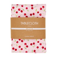 Annabel Trends Tablecloth - Cotton - Cherrylicious - Medium 140cm x 240cm