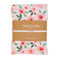 Annabel Trends Tablecloth - Linen - Meadow Blush - Medium 138cm x 240cm