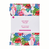 Annabel Trends Tablecloth - Cotton - Pink Cockatoo - Medium 140cm x 240cm