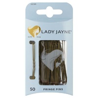 Lady Jayne Fringe Pins, Brown, 5 cm, Pk50