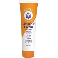 Invite Vitamin E Cream 100g High Potency Dry Skin/Scaly Skin/Wrinkles/Elasticity