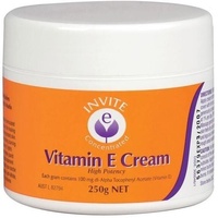 Invite Vitamin E Cream 250g (JAR) High Potency Dry Skin/Scaly Skin/Wrinkles