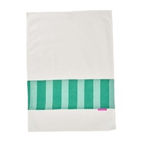 Annabel Trends Tea Towel - Cotton - Green Stripe