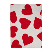 Annabel Trends Tea Towel - Linen - Love Heart