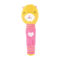 Annabel Trends Hand Rattle - Knit - Kitty Cat