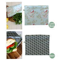4MyEarth Food Bag - 100% Cotton Canvas PVC BPA Free Food Safe Biodegradable