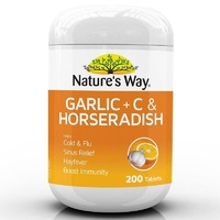 Nature's Way Garlic + C & Horseradish 200s Cold & Flu Symptoms