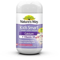 Nature's Way Kids Calcium + Vitamin D3 Strawberry Milkshake Burstlets 50Capsules