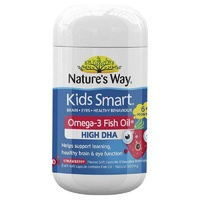 Nature's Way Kids Smart Omega 3 Fish Oil Strawberry 50 Capsules - DHA