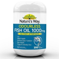 Nature's Way Fish Oil 1000mg 200s Maintain Healthly Cholesterol Levels