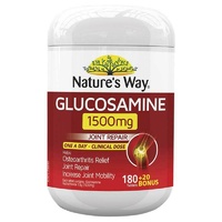 Nature's Way Glucosamine 1500mg 180+20 Bonus Tabs - Joint Repair One A Day
