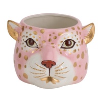 Annabel Trends Ceramic Planter - Cheetah Head
