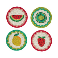 Annabel Trends Beaded Coasters - Tropicana - 4pc