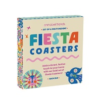 Annabel Trends Cork Backed Coaster - Fiesta 6pc