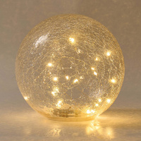 Annabel Trends Glass Crackle Light Ball - Large