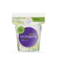 Swisspers Cotton Tips Paper Stems 120's 100% Cotton Sustainably Sourced Paper
