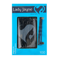 Lady Jayne Bobby Pins, Black, Pk100