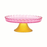 Annabel Trends Cake Stand - Pink Scallop