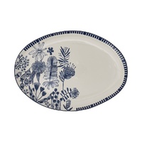 Annabel Trends Ceramic Platter - Navy Natives