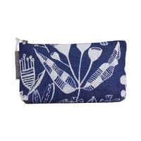 Annabel Trends Cosmetic Bag - Linen - Small - Navy Natives