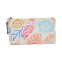 Annabel Trends Cosmetic Bag - Linen - Small - Shelly Beach