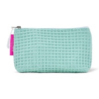 Annabel Trends Cosmetic Bag - Waffle Cotton - Small - Mint