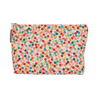 Annabel Trends Cosmetic Bag - Linen - Large - Confetti