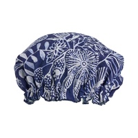 Annabel Trends Shower Cap - Linen - Navy Natives