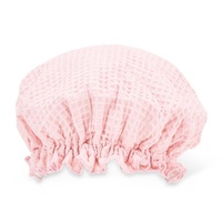 Annabel Trends Shower Cap - Waffle Cotton - Pink